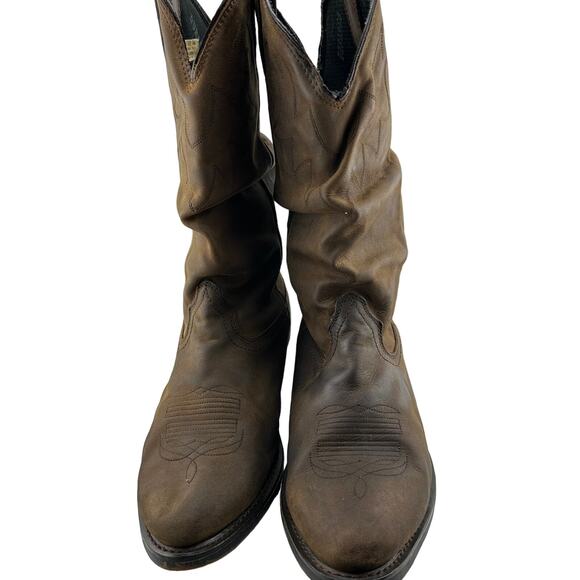 Durango SW542 Brown Leather Cowboy Western Boots - Mens 10 D Very Good Condition
